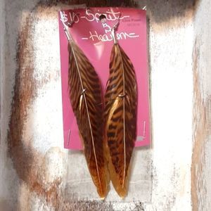 Feather hook earrings!